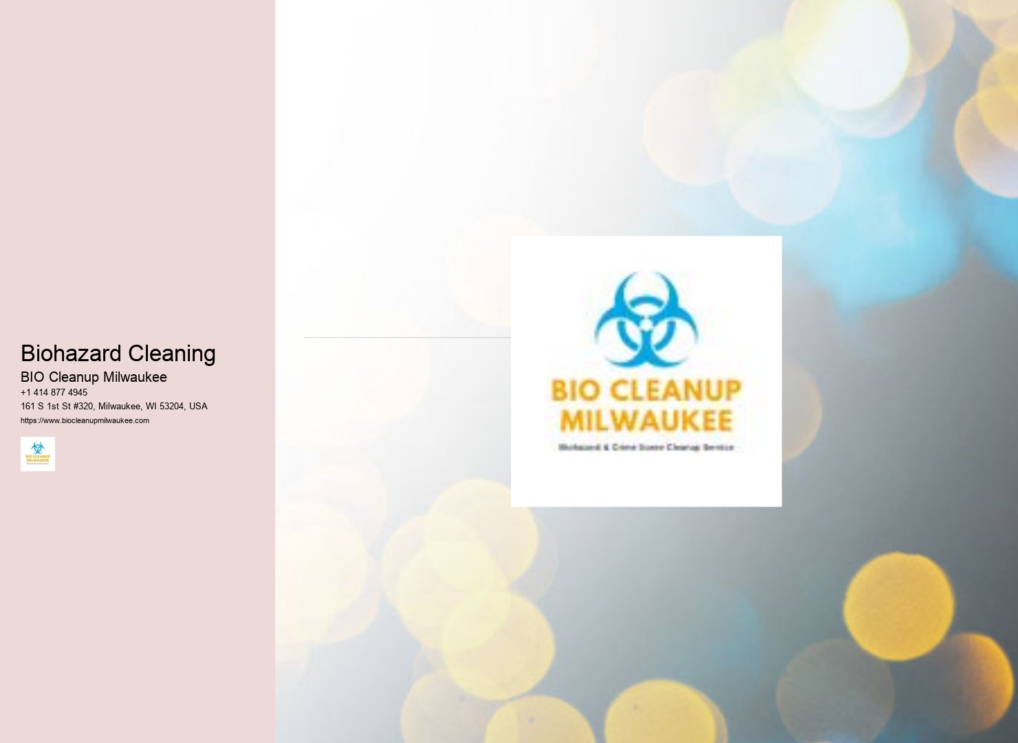 Biohazard Cleaning