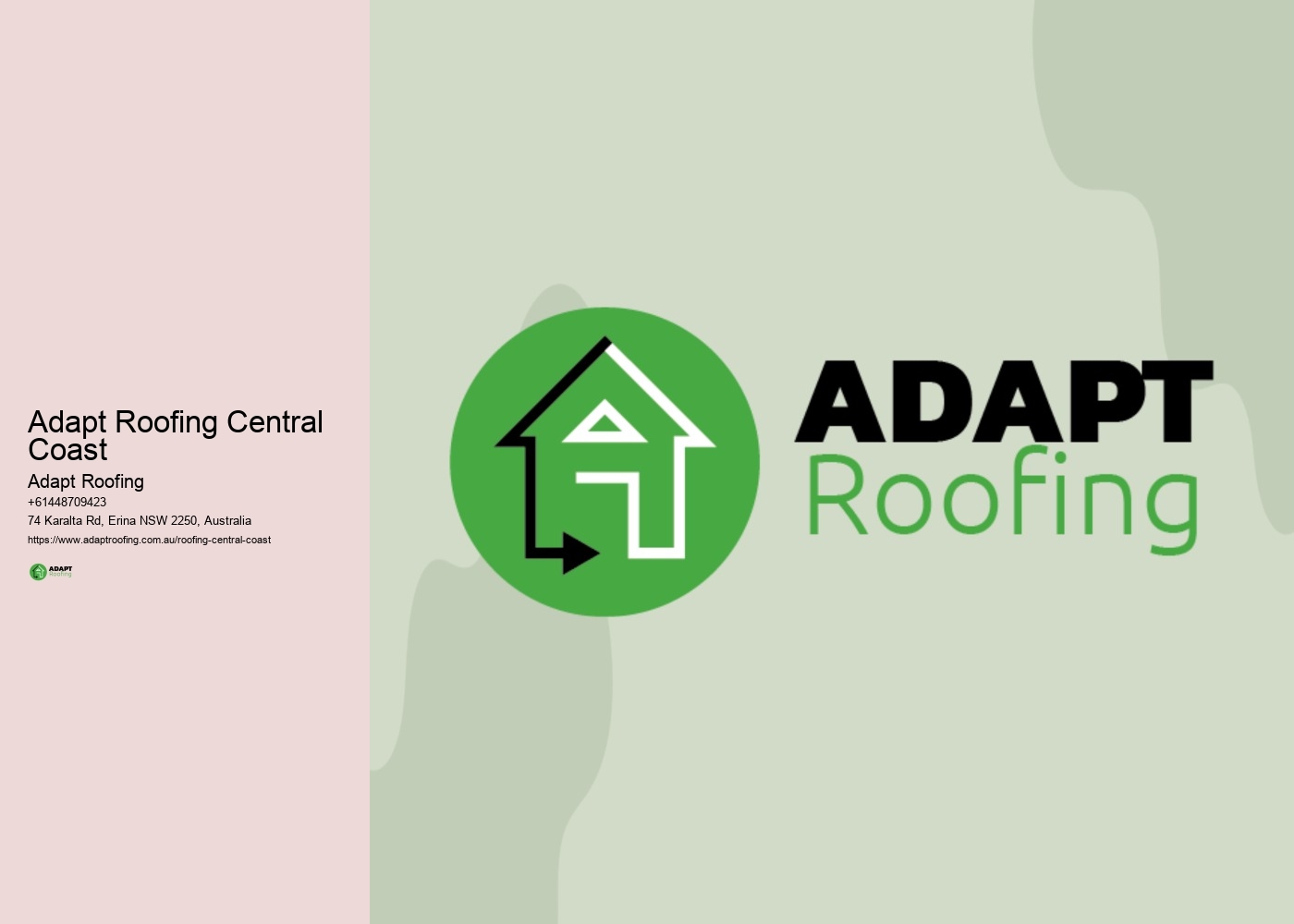 Adapt Roofing Central Coast